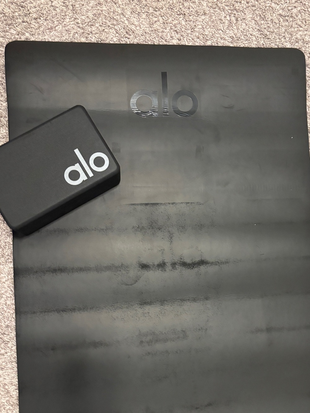Alo Warrior Yoga Mat and Yoga Block - Picture 3 of 3
